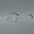 Vintage Small Round Eyeglasses Frame Ultra Light Metal Unisex Fashion Glasses
