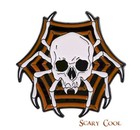 New Skull Spiders Cemetery Halloween Gothic Punk Brooch Retro Pin