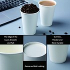 8 Oz Paper Cups 300 Pack - Durable Leak-proof Safe For Hot Or Cold Beverages    