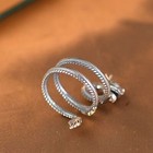 Real Solid 925 Sterling Silver Men Women Gift Lucky Carved Flame Dragon Ring