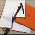 Hermes Scarf Empty Box Gift Present Box Orange 24cm 9 4in W ribbon Used Carr   90