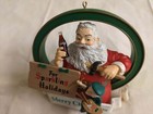 Vtg  Coca Cola Santa Claus Ornament  No Box 