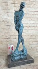 Popular Bronze Sculpture Nude Male Rodin French Statue Signed Figurine Statue