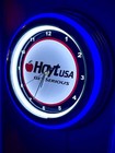 Hoyt Archery Bow Hunter Man Cave Neon Style Retro Led Clock Sign