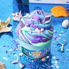Mermid Blue Butter Slime Kit For Girls Age 6-14 purple Cotton Slime For Kids str
