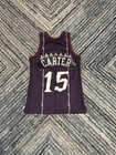 Mitchell   Ness Toronto Raptors Vince Carter  15 Purple Nba Basketball Jersey