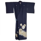 Vtg Purple Silk Yukiwa Design Ken Katabami Montsuki Iro-tomesode Kimono  B