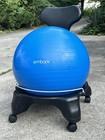 Embark Balance Ball Chair Rolling Ergonomic Stability Chair For Desk   Office