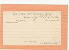 Apr 20 1880 Postal Card Fancy Cancel - Utica Ny - The Utica City National Bank