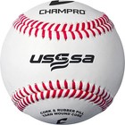 Champro Cbb-200us Usssa Leather Baseball 30 Balls   Bucket Combo With Can Sleeve