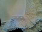 Antique French Lace Handkerchief Imperfect Bridal