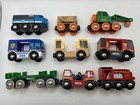 Brio Wooden Railways Lot Of 9 Assorted Trains -  good 