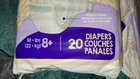 Rare Boundless Pack Of 20 Size 8 Diapers - Bigger Than Pampers Or Youth Crews