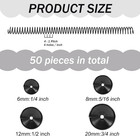50 Pack Plastic Spiral Binding Coils 4 1 Pitch Spiral Binding Coils Binding Kit
