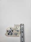 Vintage Russ Porcelain Cat Ornament Hand Painted Kitty Cat