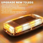 72led Strobe Light Emergency Safety Warning Flash Beacon Lamp Car Truck Rooftop