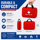 First Aid Kit 160 Pcs  Emergency Camping Hiking Home Office Car Kit  Bandages