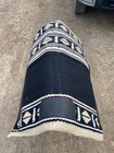 Black W beige  White Wool Cutter Style Western Saddle Pad W fleece 32 X 34