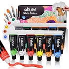  Fabric Paint Set For Clothes 12 Colors - Permanent Textile Paint Kit For 