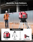 Vevor 1650ft Rotary Laser Level Kit Self Leveling Red Line 0 06 In 100 Ft
