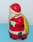 Vtg  3 5  Wind Up Nodder Santa  Celluloid  Rolling Wheels  Works occupied Japan