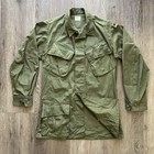 Vtg 1969 Vietnam War Og 107 Jungle Jacket Coat Tropical Poplin Pocket Small Nos