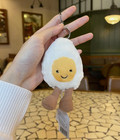 Jellycat Amuseables Boiled Egg Bag Charm Keychain     Cute Soft Plush Toy Gift Nwt
