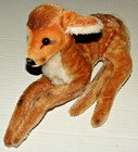 Steiff Fawn Deer Lying Down Mohair Plush No Id Button Or Tags Vintage 15  Read