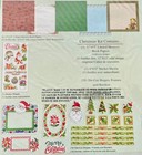 New Christmas Scrapbook Page Kit 12  X 12  Paper Stickers Embellishments