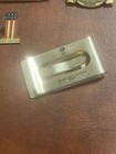 Vintage 1984 Harley Davidson Money Clip Silver W  Flying Eagle Bar Shield Baron