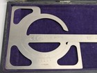 Vintage Brown   Sharpe Drafting Precision Protractor W Minutes In Case B s  510