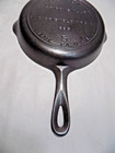 A   4-line No 5 Victor Griswold No 695 Cast Iron Skilletrestored100  Flat Glassy