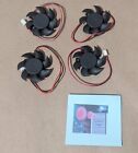 Lot 4  New Evercool 50mm X 10mm 2-pin Video Card Replacement Frameless Fan