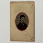 Antique Tintype Photograph Lovely Woman Curly Hair