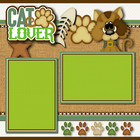 Cat Lover Premade Scrapbook Pages Paper Printed Layout Dbds