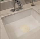 5 In  Slim Flat Suction Sink Stopper In White  Corrosion Resistant  Stopper New