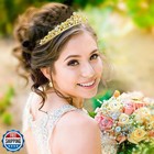 Tobatoba Gold Tiara Gold Crown For Women Girls Crystal Princess Tiara Wedding