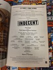 Indecent   april 2017 Broadway Playbill  Paula Vogel  Katrina Lenk W ticket 