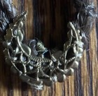 Antique Victorian Mourning Hair Pendant Woven Hair Gold Filled Accent