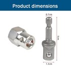 Dskoiph Top Wind Trailer Jack Crank Handle Cordless Drill Adapter With A 1 2 