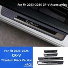 For Honda Cr-v Crv Steel Accessories Protector Door Sill Scuff Plate Car Sticker