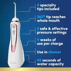 Waterpik Cordless Advanced Portable Water Flosser Rechargeable Rose Gold Wp-589