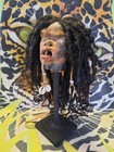 Museum Quality Shrunken Head   Witch  Bruhaw  Voodoo  Hoodoo  Pappa Legba  Skull