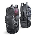 Soccer Ball Bag W shoulder Straps  Basketball Ball Bag For Coaches  Grey Black