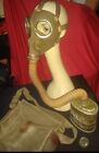 1936 Antique Rare Argentina Anti Gas Mask Set Military Argentinian Army Pirelli