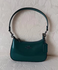 Nwt Coach Cw310 Teri Mini Leather Emerald Green Mini  Crossbody Bag