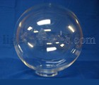 12  Acrylic Clear Plastic Round Globe Lamp Light Fixture Outdoor Lighting Post 
