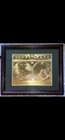 Vintage Framed Gold Foil Blaeu Wall Map Of Old World
