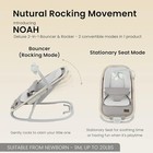 2-in-1 Baby Bouncer   Rocker  Portable Baby Bouncer Seat For Babies 0-9 Months