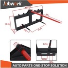 Labwork 49  Tractor Hay Spear Sleeve Skid Steer Loader 3000lbs Quick Attach